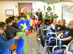 First graders bring St. Patty's Day smiles to Evergreen